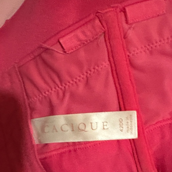 Cacique Comfort bliss Vibrant Pink Strapless Bra 42DD. Like new! - Picture 3 of 3